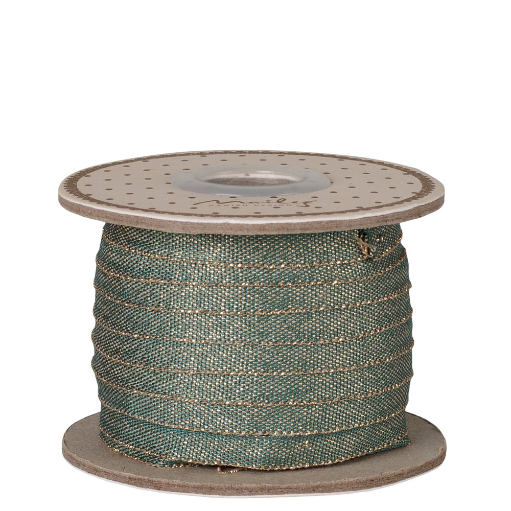 Maileg Ribbon 25m Green-Gold