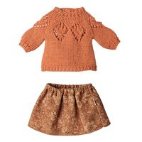 Maileg Skirt & Knitted Sweater Medium Mouse