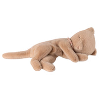 Maileg Sleeping Kitten Plush Small Cream Peach
