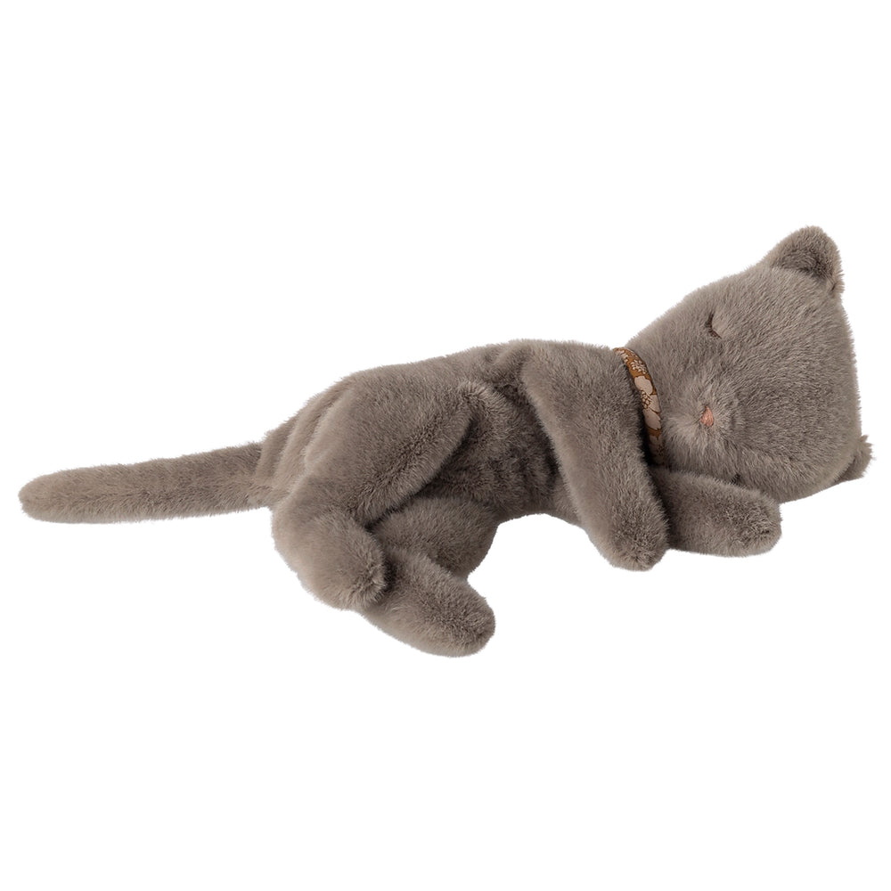 Maileg Sleeping Kitten Plush Small Grey