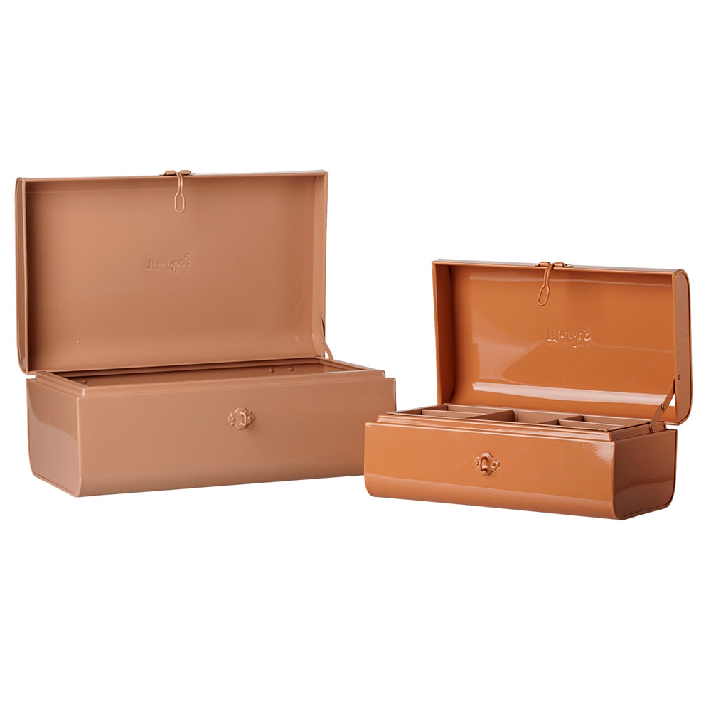 Maileg Storage Suitcase Set Powder-Coral with Tray