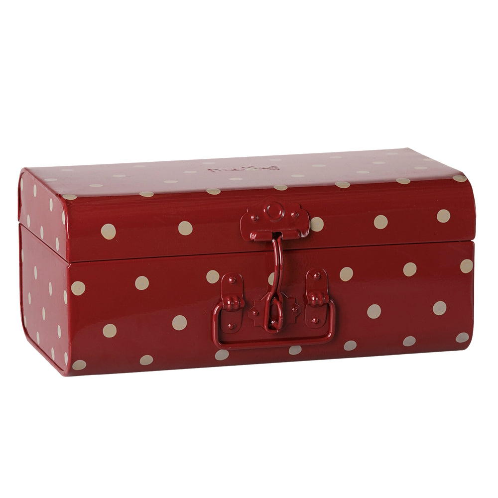 Maileg Storage Suitcase Small Dark Red with Tray