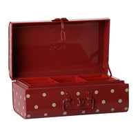 Maileg Storage Suitcase Small Dark Red with Tray