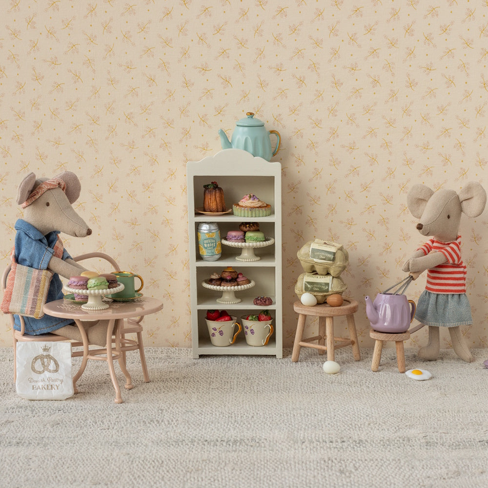 Maileg Cafe Set Mouse Big pale pink
