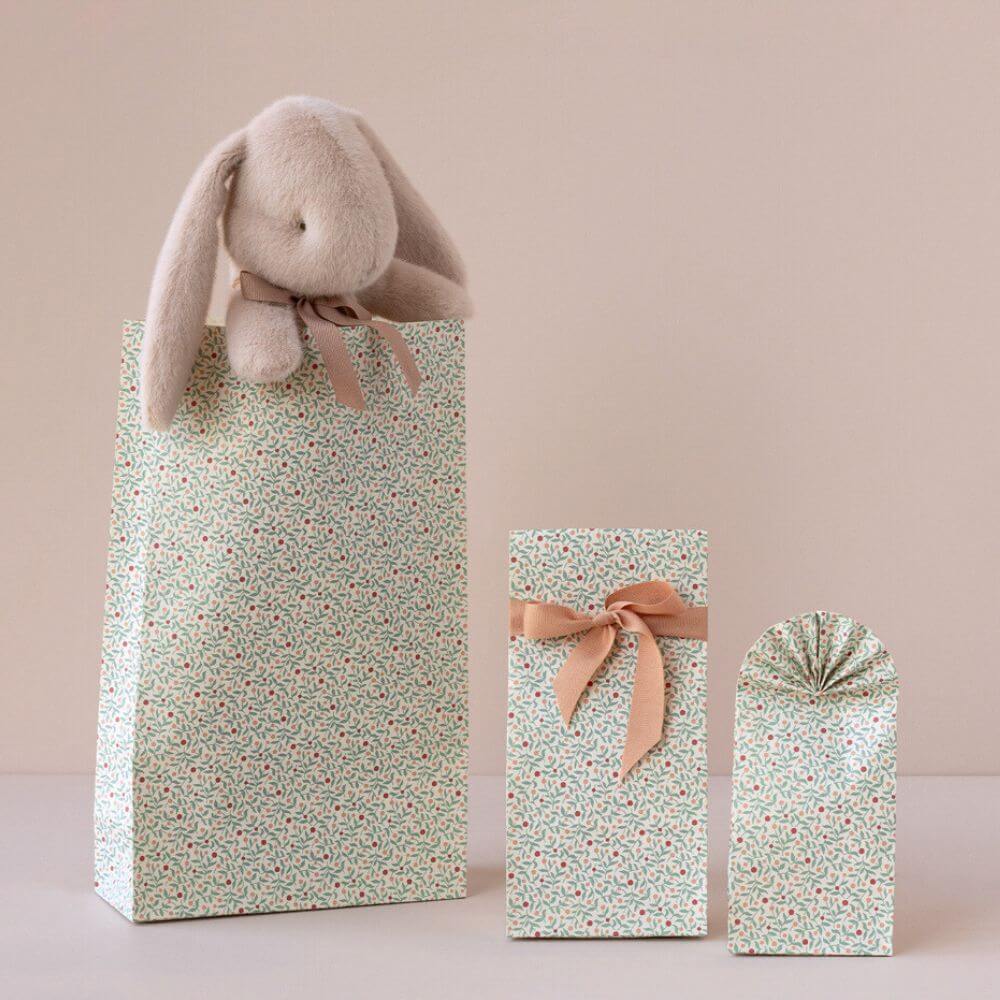 Maileg Gift Bag Berry Branches Dusty Blue 