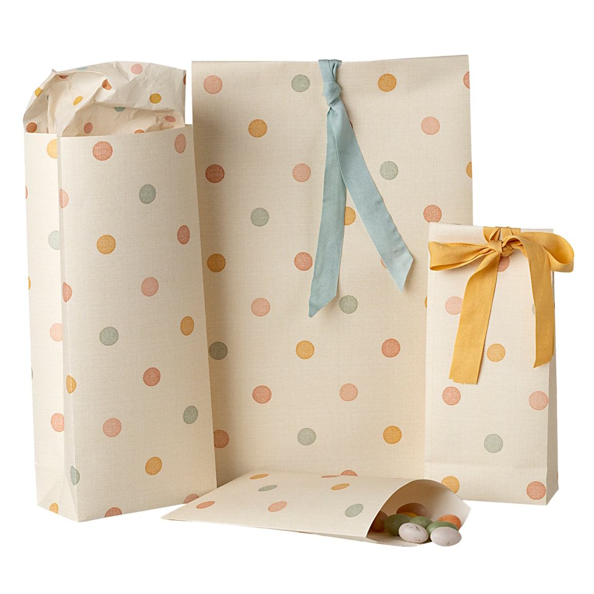 Maileg Gift Bag Multi Dots Micro 50pk