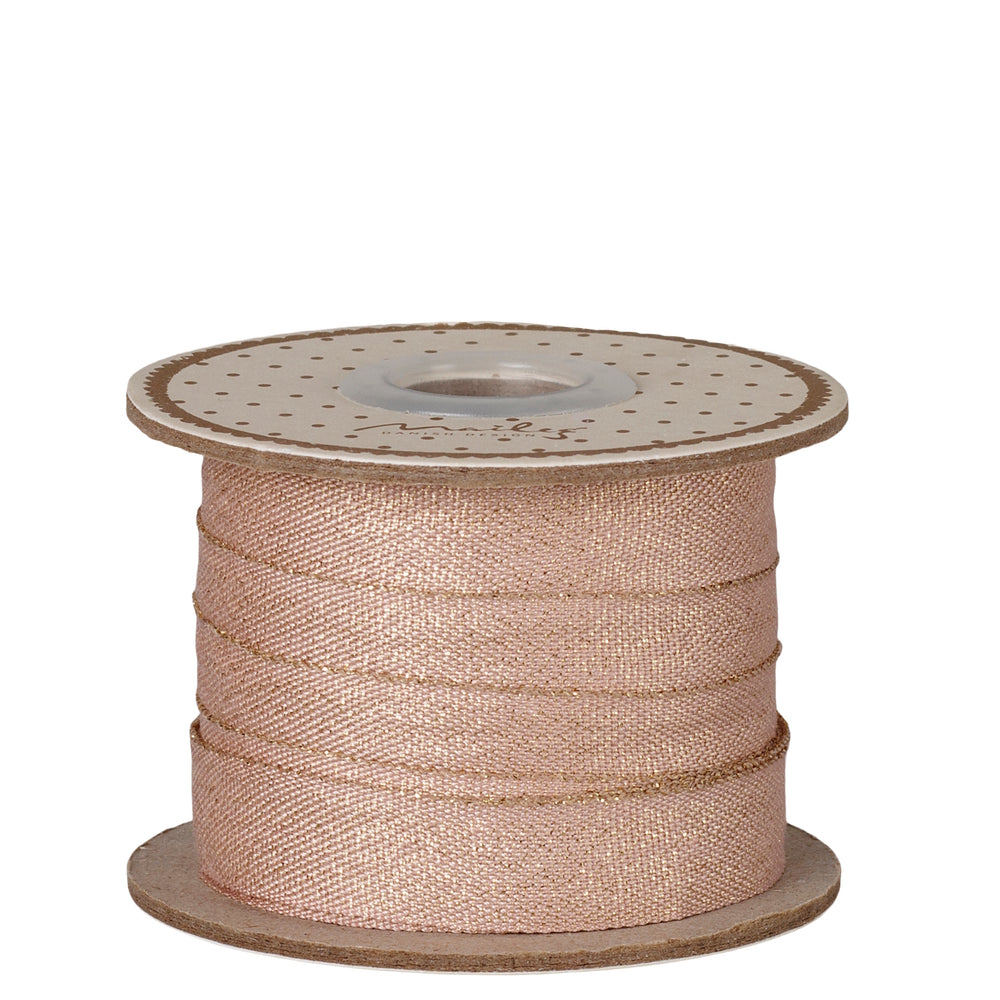 Maileg Ribbon 13mm width 10m light rose-gold