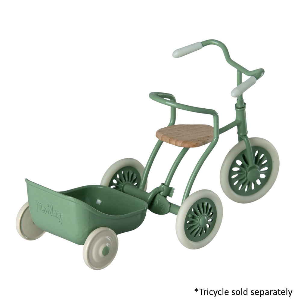 Maileg Tricycle Trailer Mouse Green