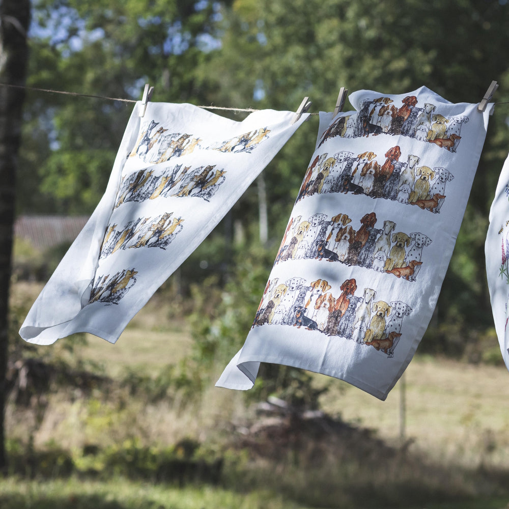 Naasgransgarden Dog Recycled Cotton Tea Towel