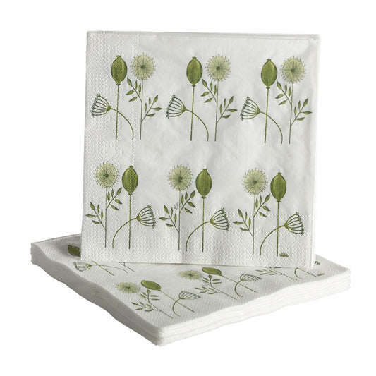 Naasgransgarden Seed Green Napkins 33x33cm