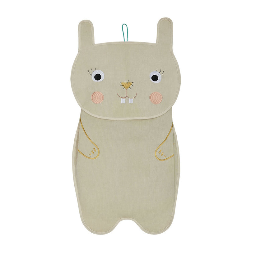 Darling Rabbit Wall Storage – Kids’ Cotton Hanging Organiser ...