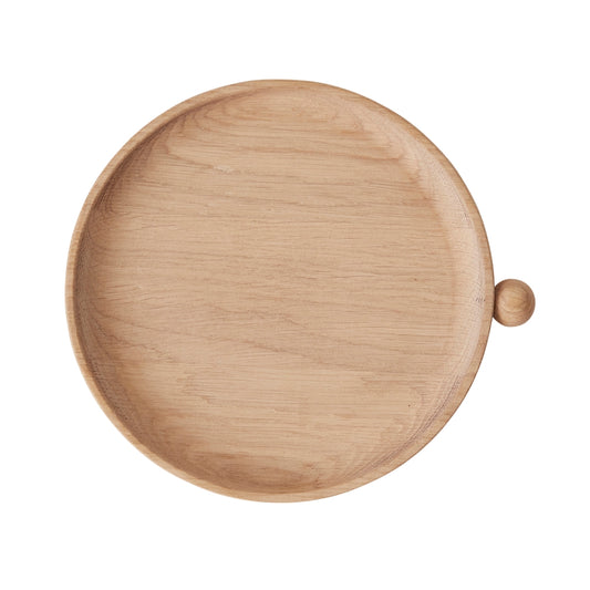 OYOY Inka Wood Tray Round Small Nature