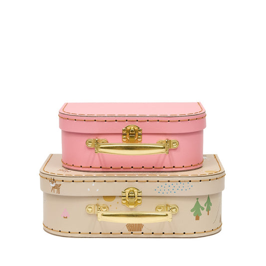 OYOY Mini Suitcase Deer & Duck Set of 2