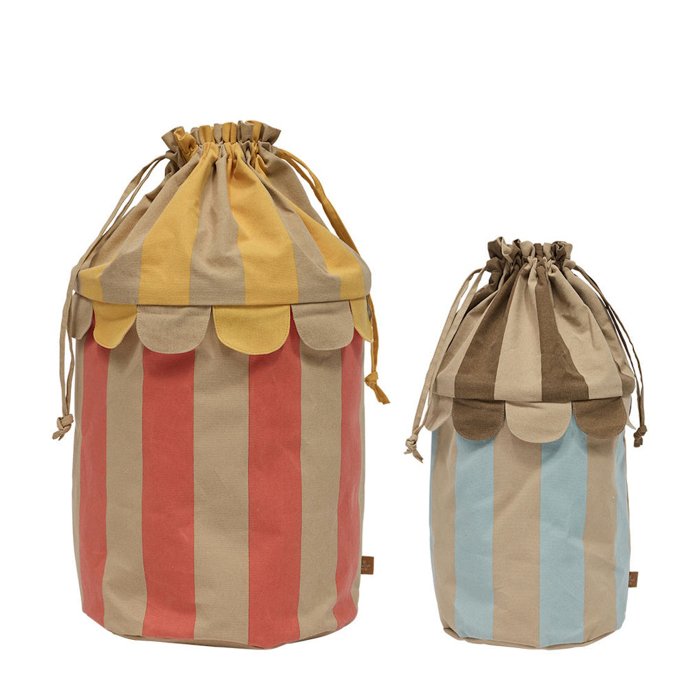 OYOY Saga Basket Set of 2 Ice Blue-Red