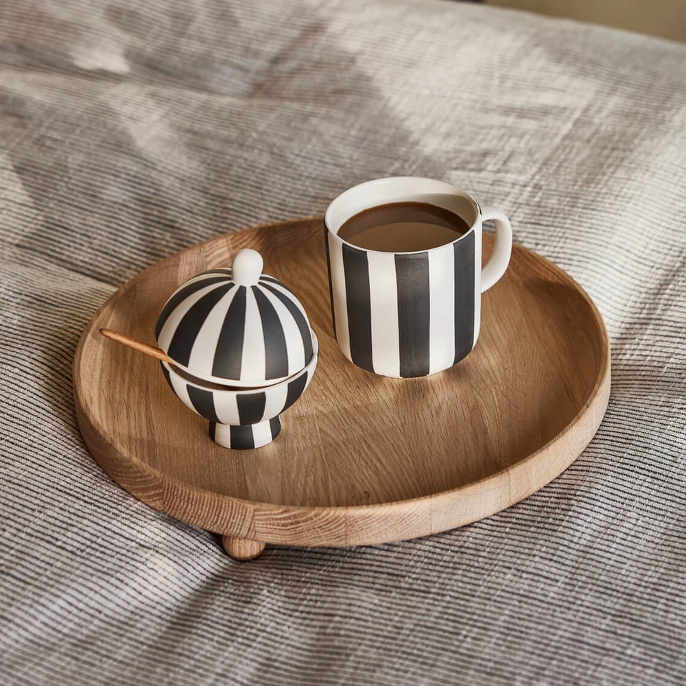 OYOY Toppu Mug white-black