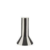 OYOY Toppu Candle Holder High white-black