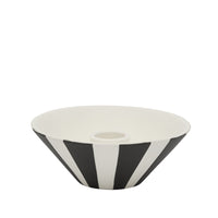 OYOY Toppu Candle Holder Low white-black