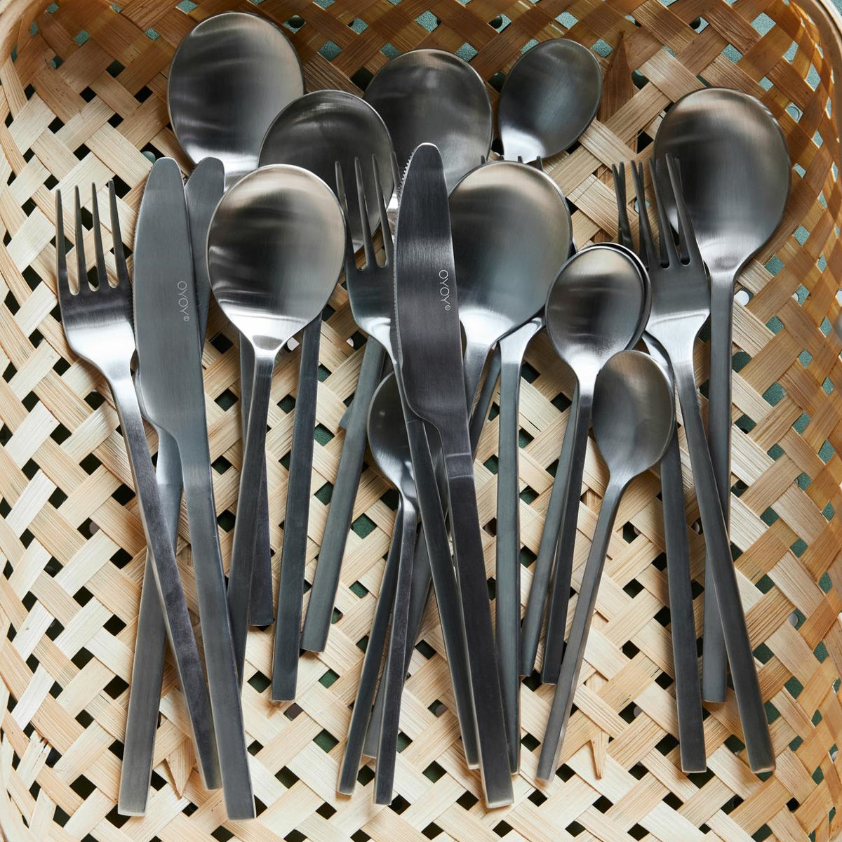 OYOY Yuka Fork Steel 4pack