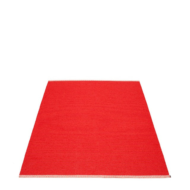 Pappelina Rug Mono Coral Red