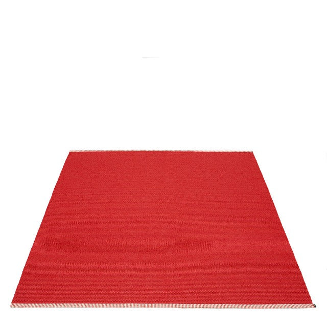 Pappelina Rug Mono Coral Red
