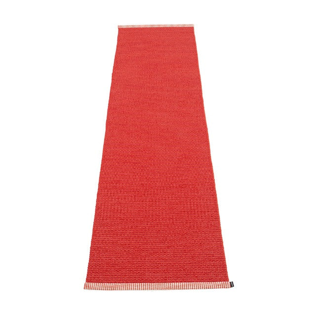 Pappelina Rug Mono Coral Red