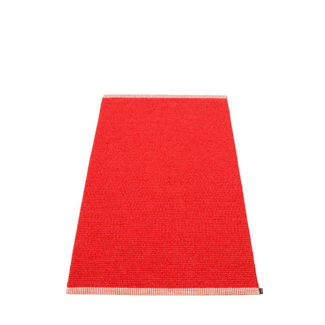 Pappelina Rug Mono Coral Red