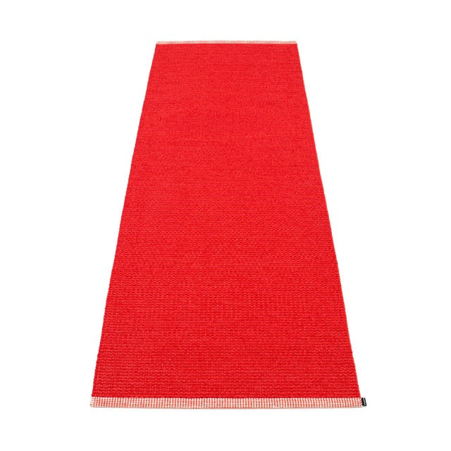 Pappelina Rug Mono Coral Red