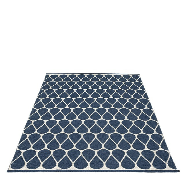 Pappelina Rug Otis Ocean Blue