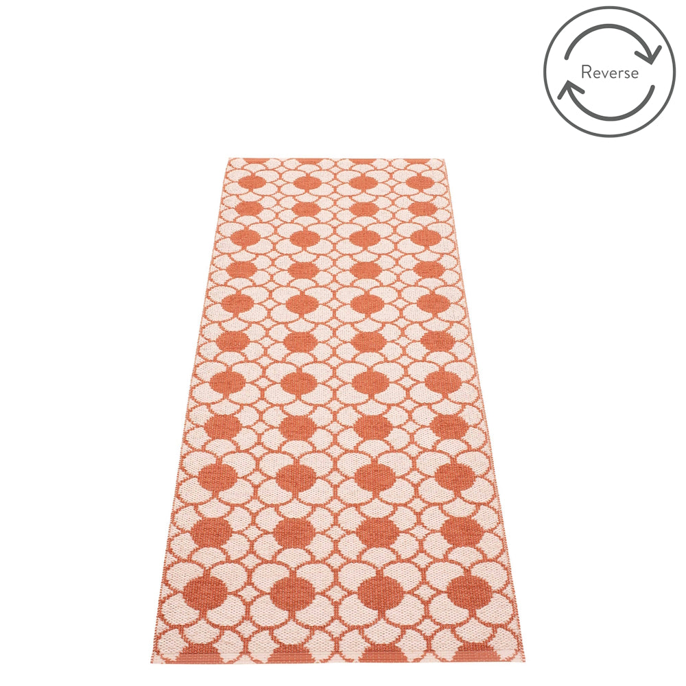 Pappelina Rug Anya Brick 70x200 back