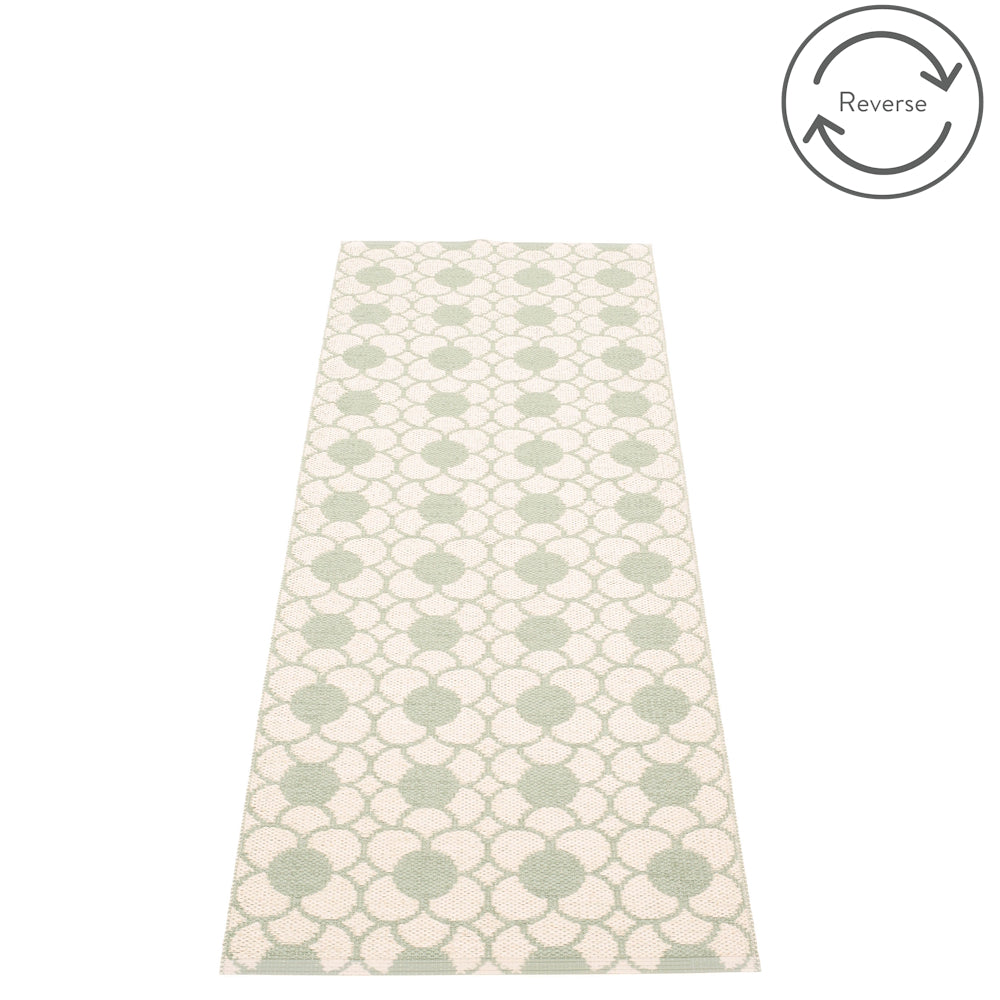 Pappelina Rug Anya Misty Mint 70x200 back