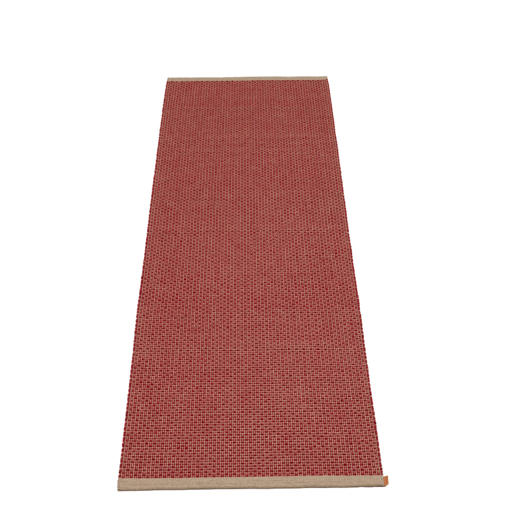 Pappelina Rug Nils Dark Red 70x300