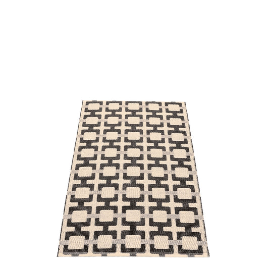 Pappelina Rug Tom Black 70x120