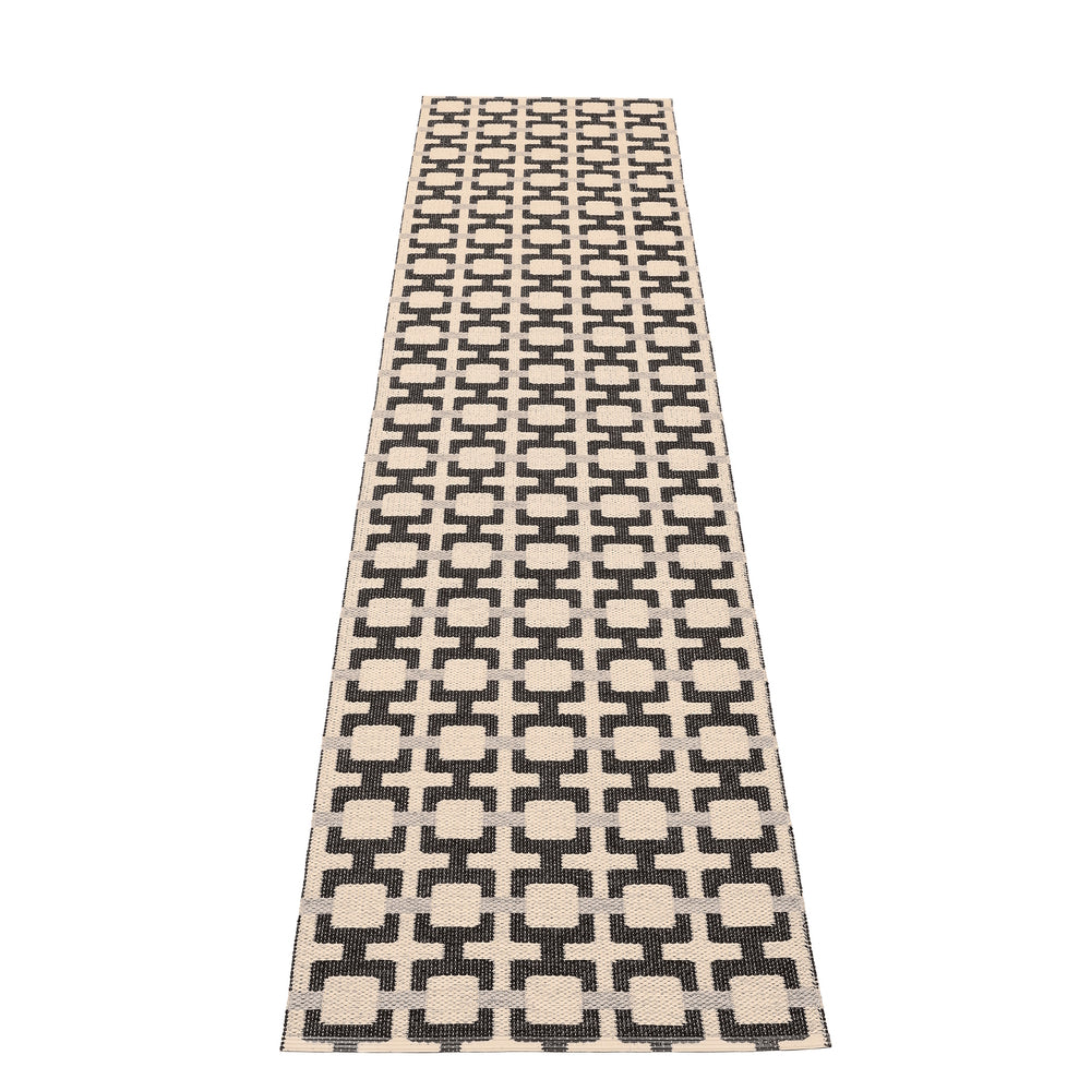 Pappelina Rug Tom Black 70x300