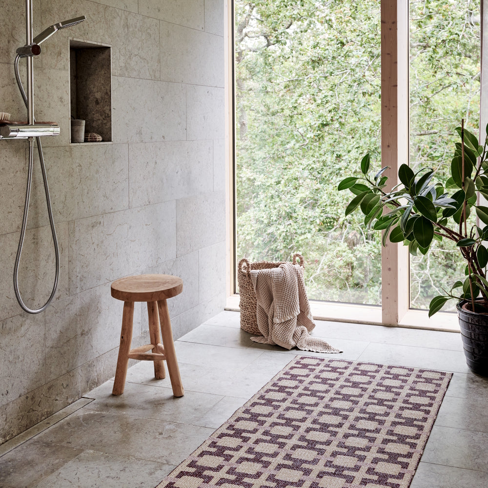 Pappelina Rug Tom Burgundy