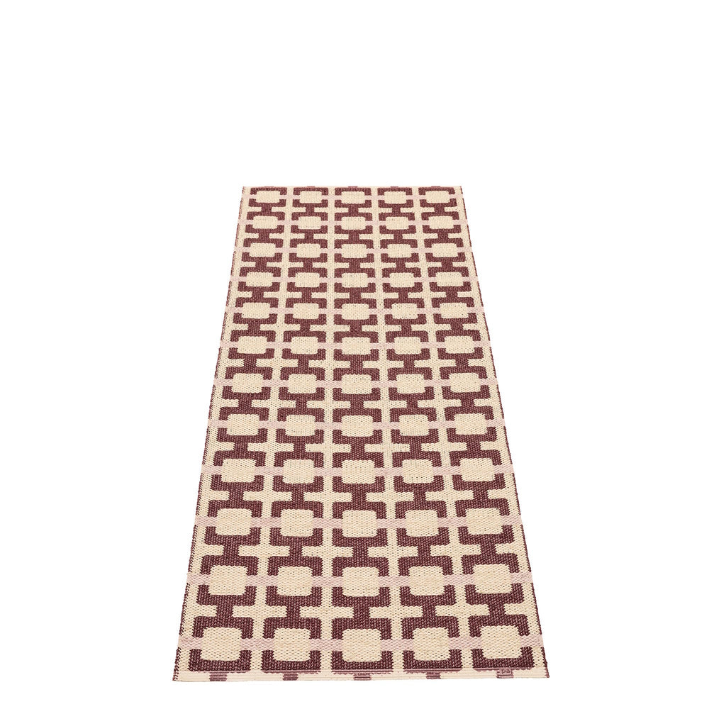 Pappelina Rug Tom Burgundy 70x180