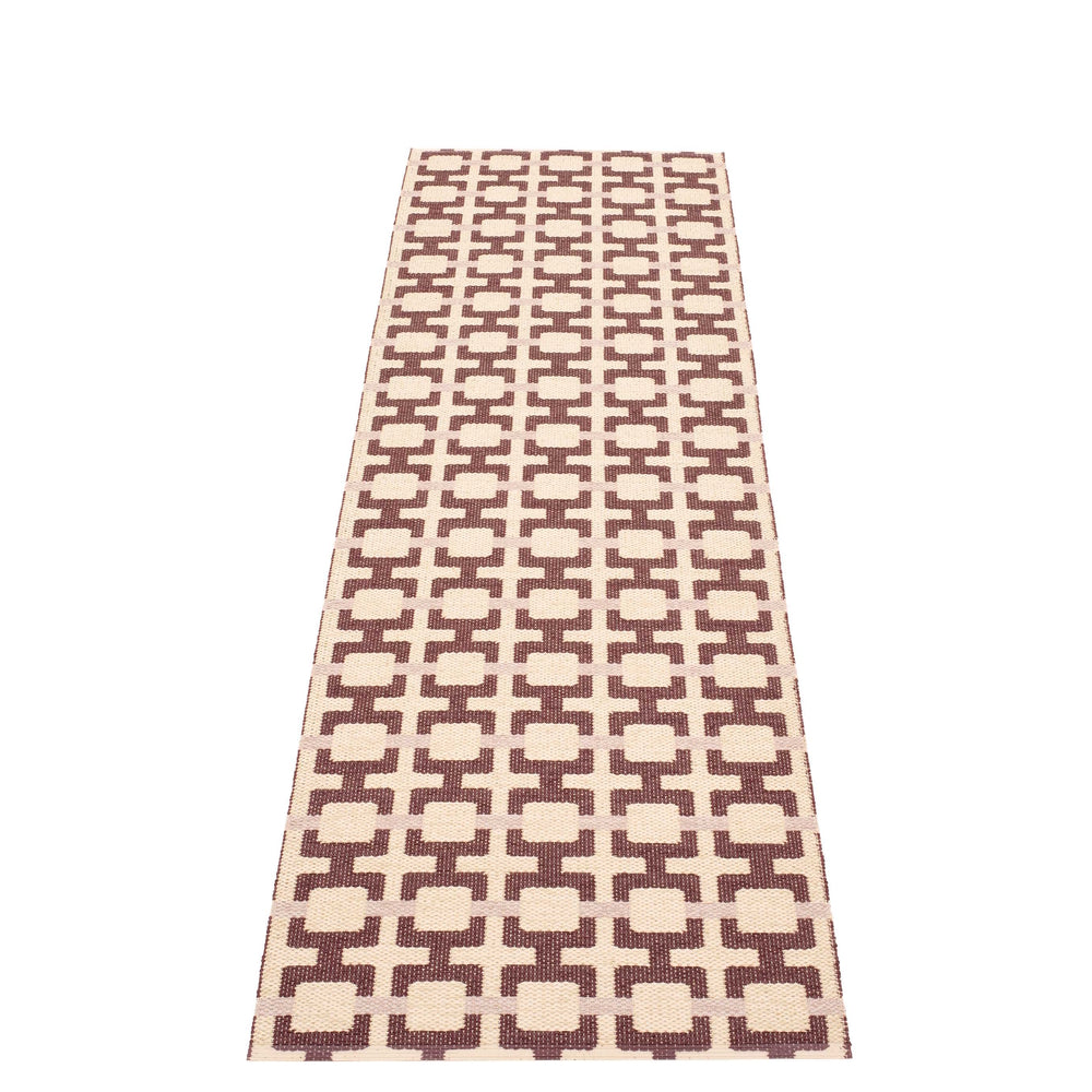 Pappelina Rug Tom Burgundy 70x240