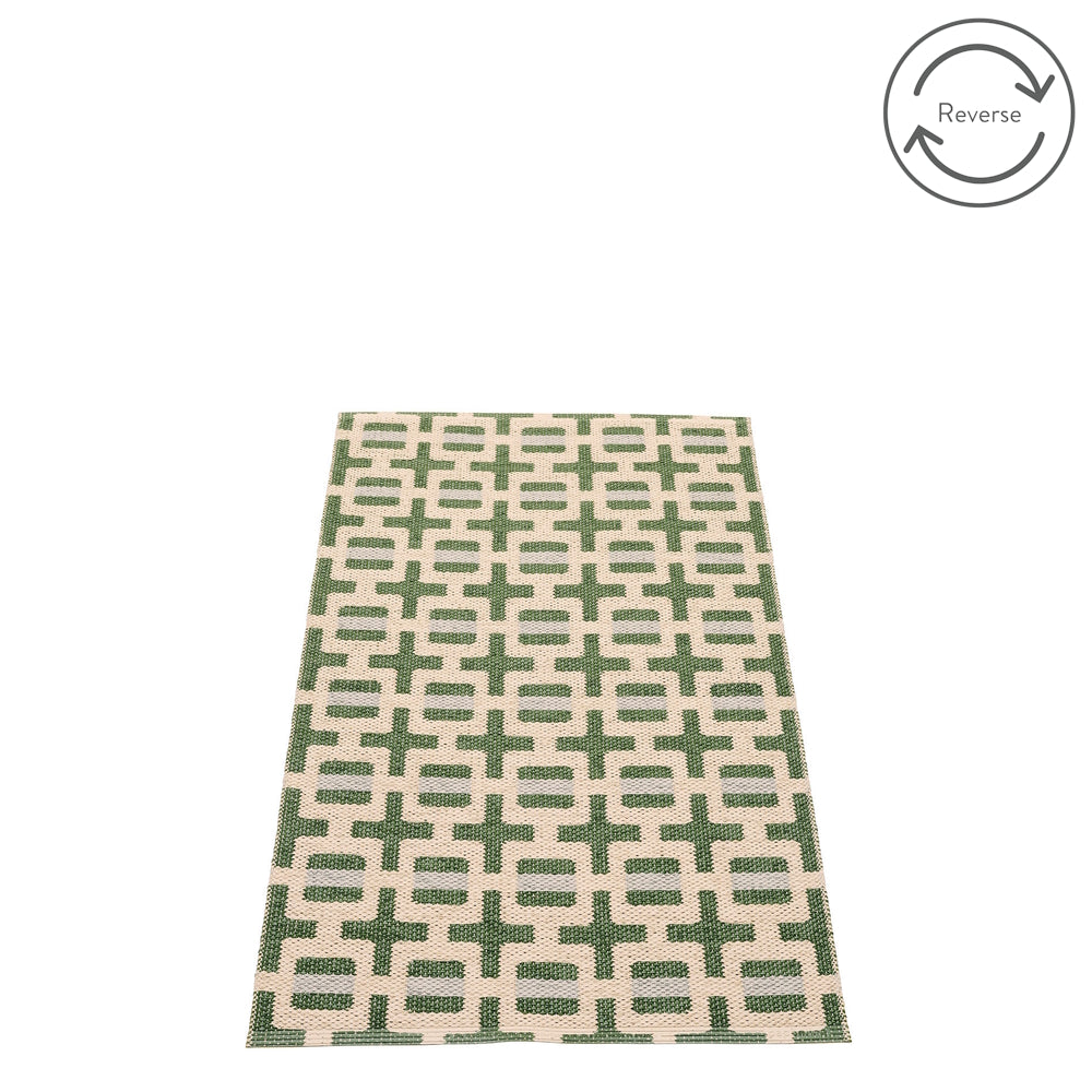 Pappelina Rug Tom Leaf 70x120 back