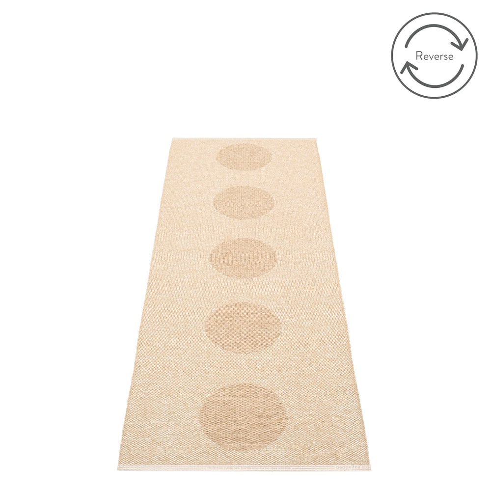 Pappelina Rug Vera 2.0 Beige 70x200 back