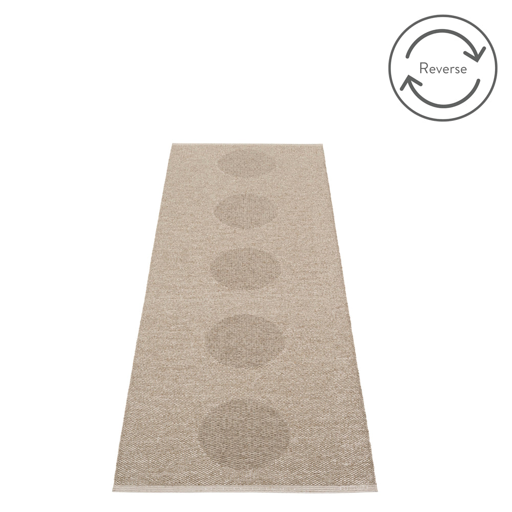 Pappelina Rug Vera 2.0 Dark Linen 70x200