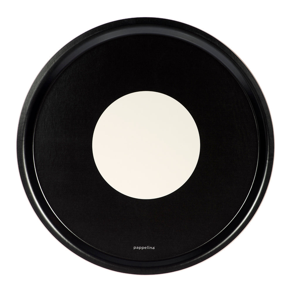Pappelina Vera Tray Round Black