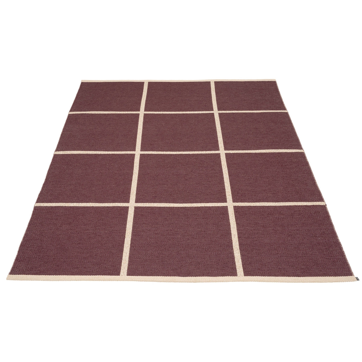 Pappelina Rug Criss Burgundy 180x260
