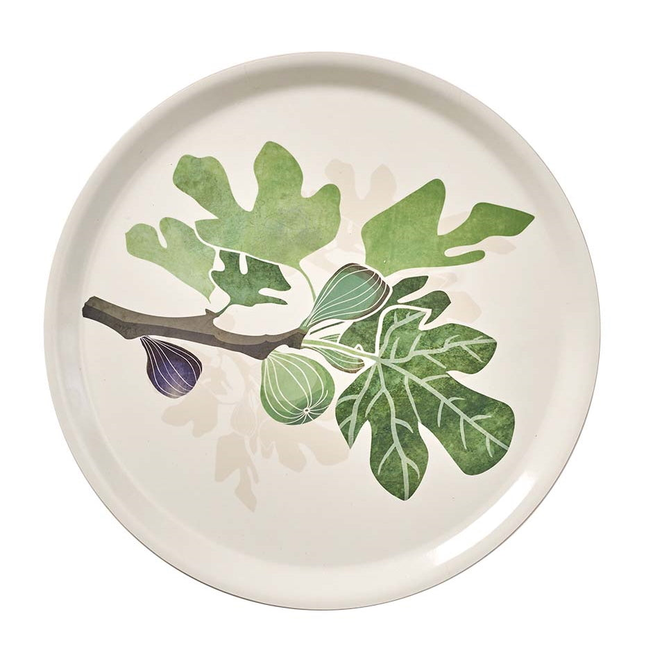 Klippan Figs Wooden Tray Round
