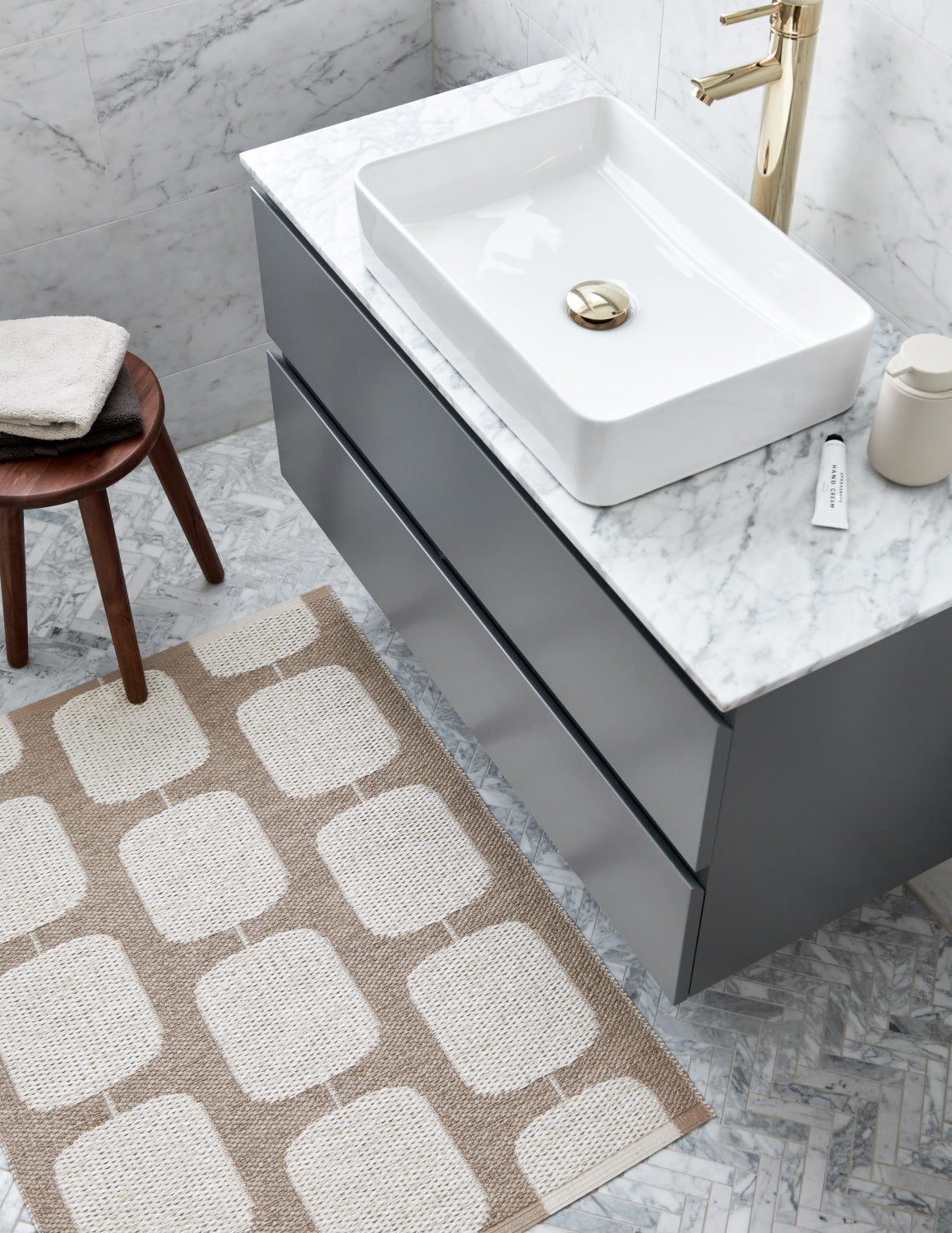 Pappelina Rug Sten Light Nougat