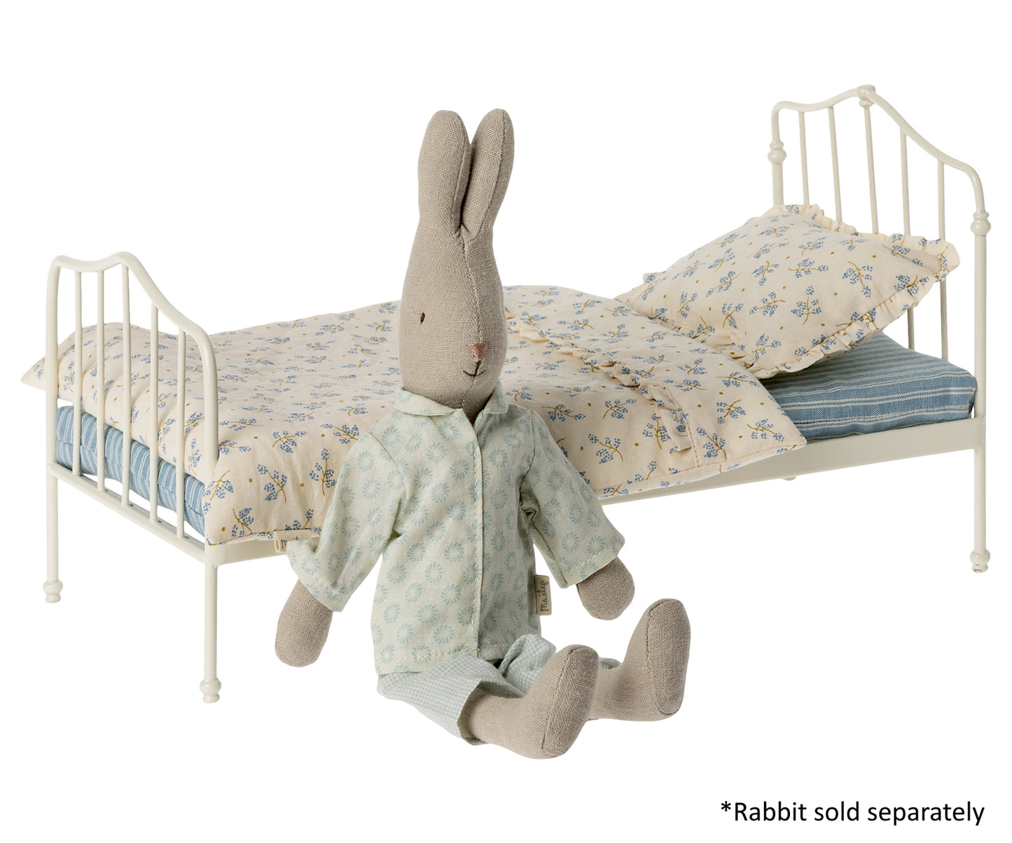 Maileg Miniature Bed Mini Blue