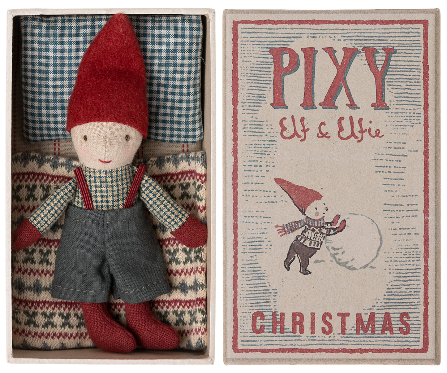 Maileg Pixy Elf in Matchbox
