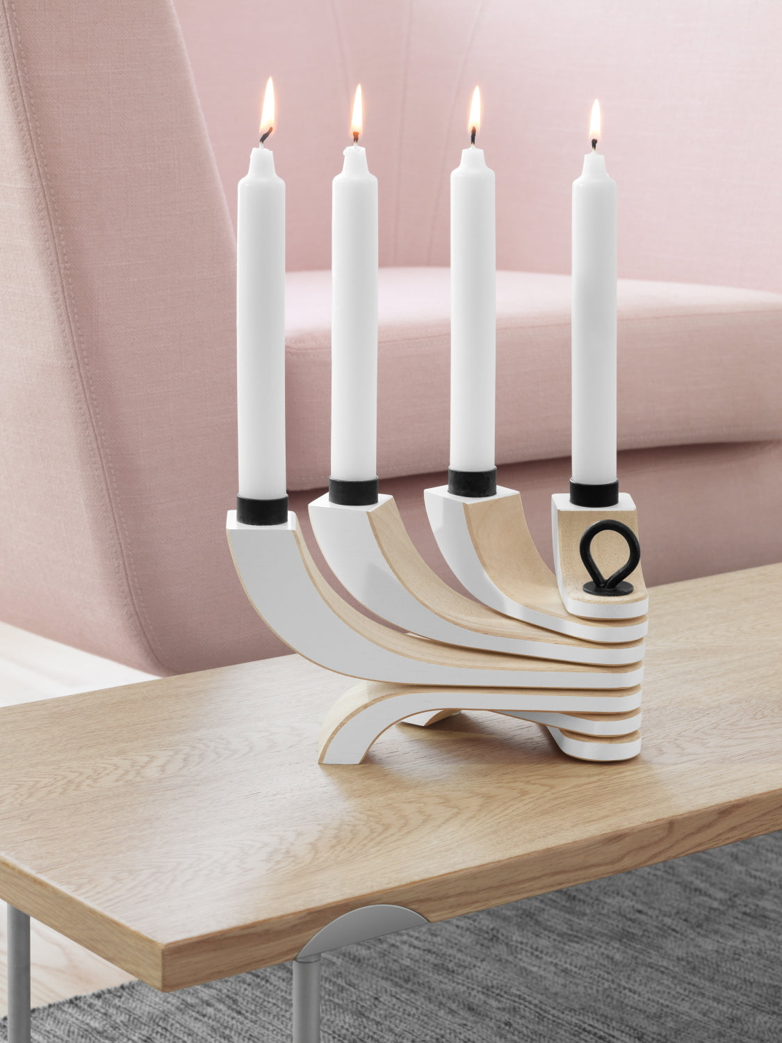 Design House Stockholm Nordic Light Candle Holder 4 white