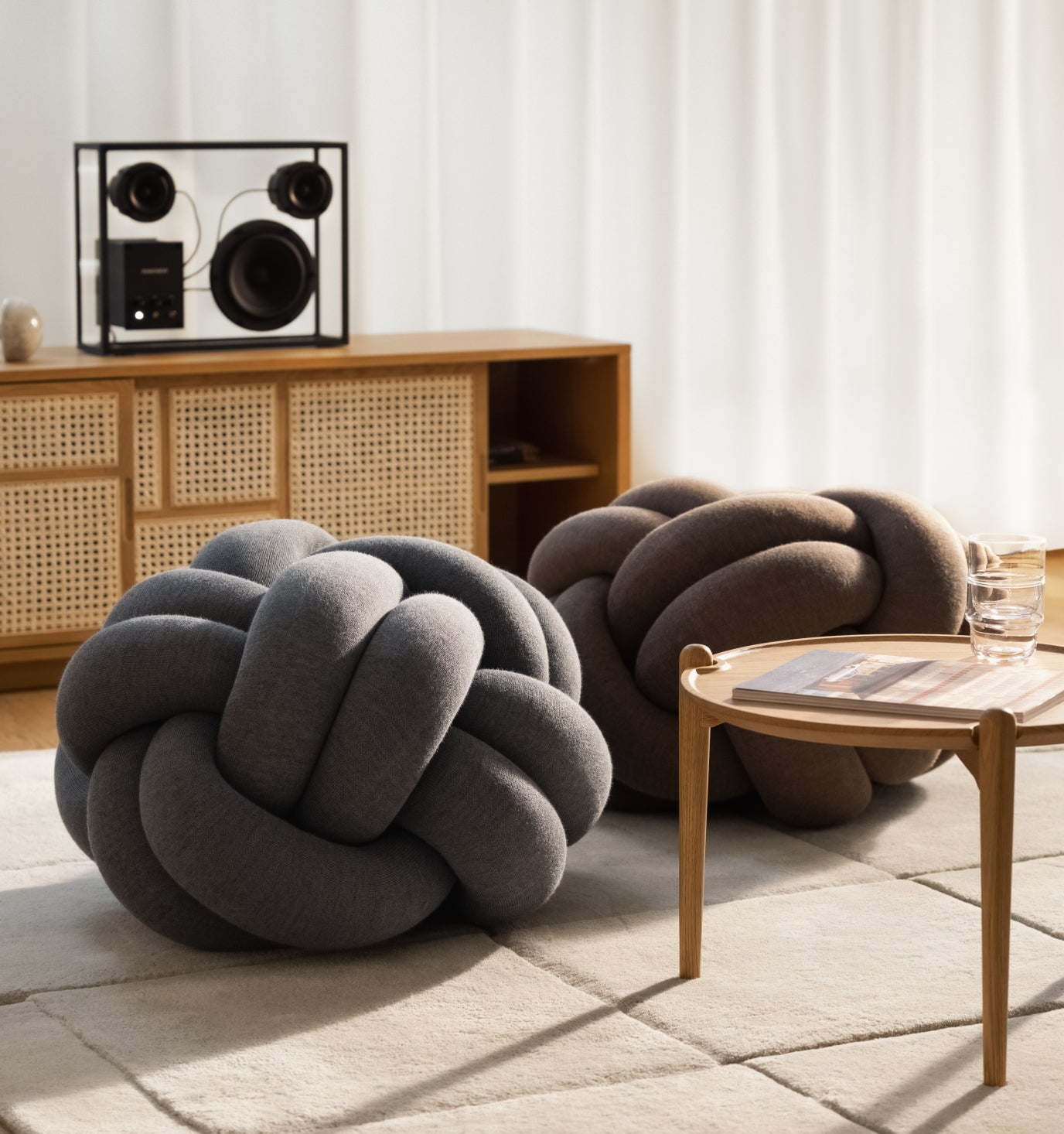 Design House Stockholm Knot Cushion Medium grey