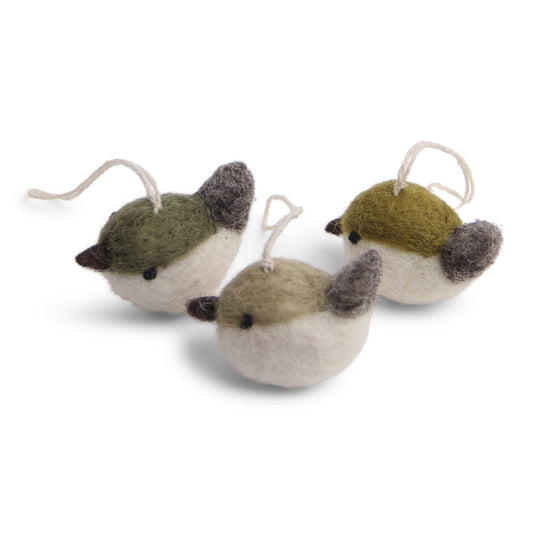 Gry & Sif Birds Green Colours 3pk