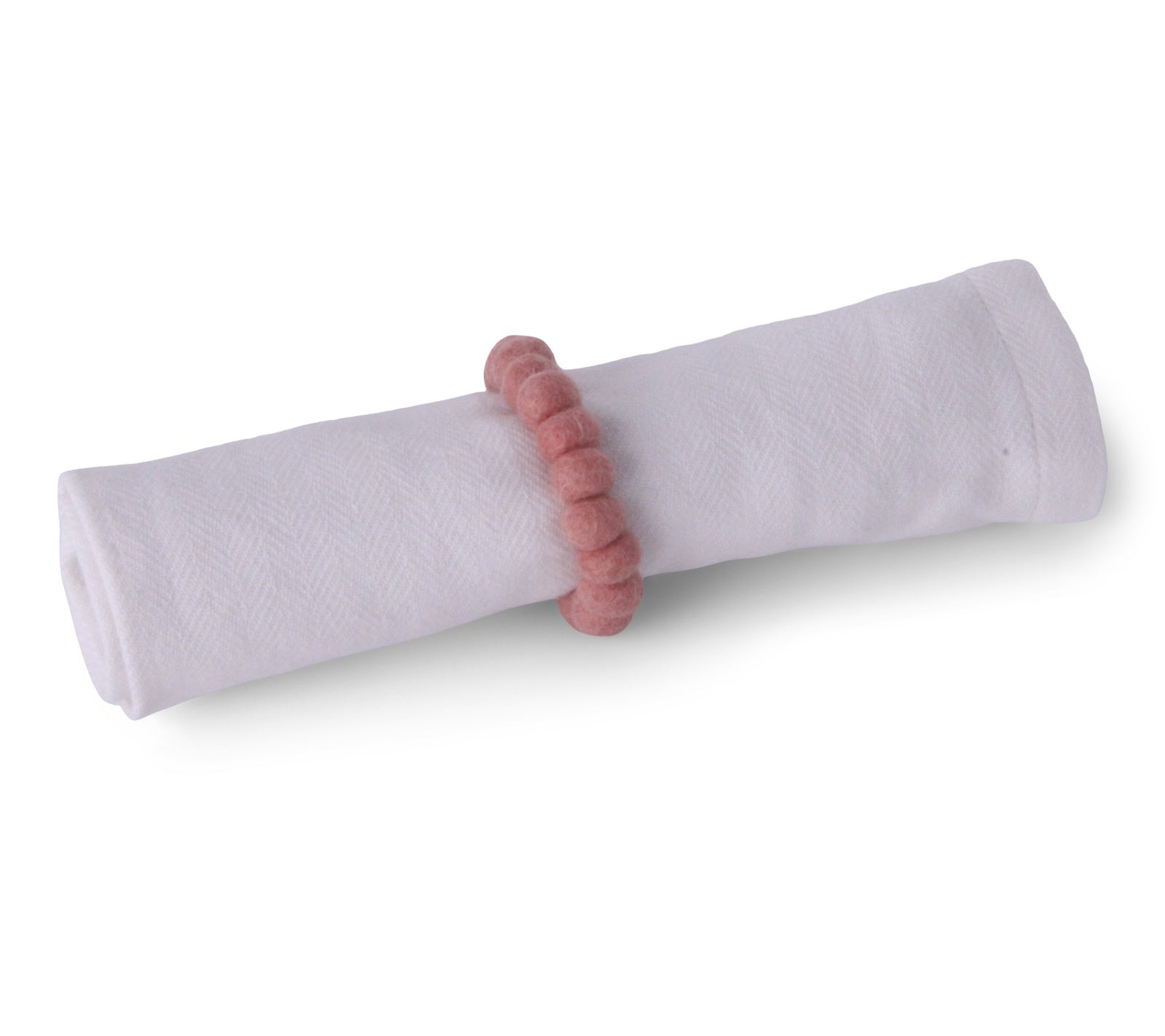 Gry & Sif Napkin Ring Felt 2pk pink