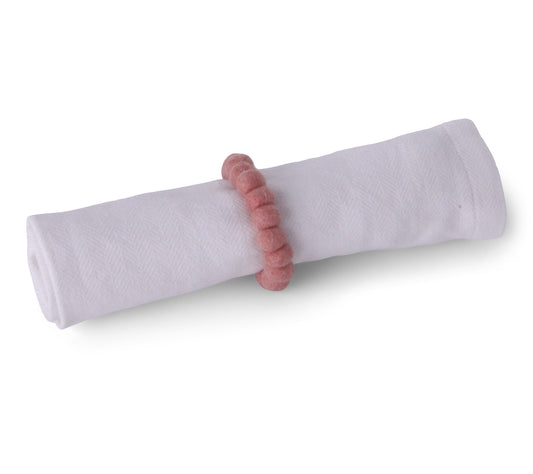 Gry & Sif Napkin Ring Felt 2pk pink